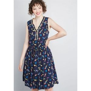 ModCloth Cafe au Soleil Sleeveless Dress